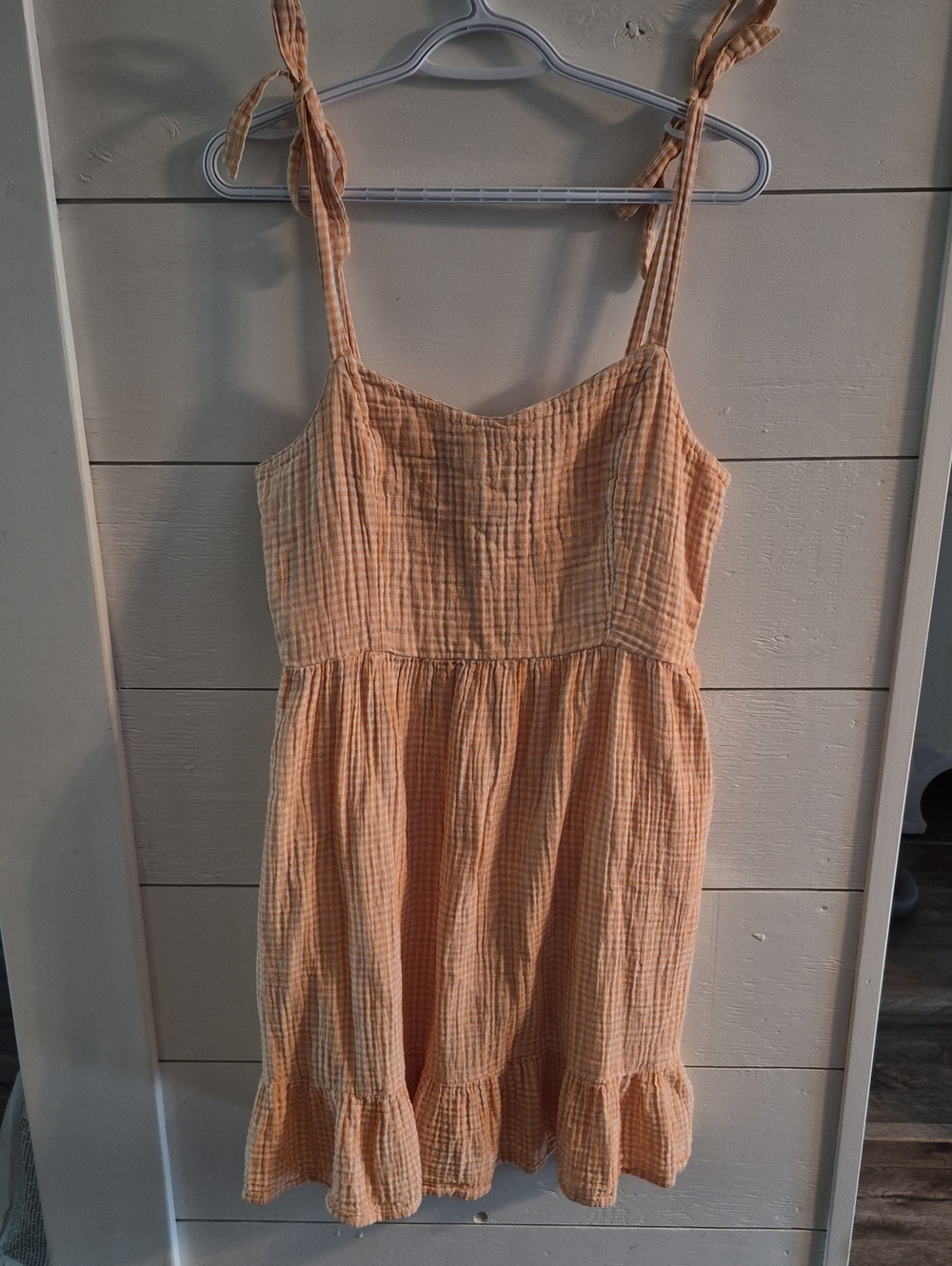 Old Navy Gingham Tie-Shoulder Sundress.